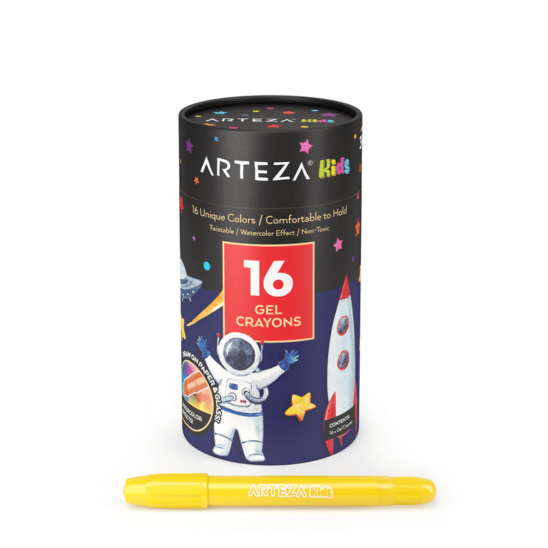 Arteza 16 Gel Crayons 16 Unique Colors 