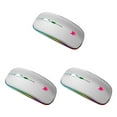 thumbnail image 4 of stanreset 2.4GHz Wireless Mouse Rechargeable Adjustable 800/1200/1600/2400 DPI Computer Gaming Mice Portable Office for Tablet Silver 3Set, 4 of 6