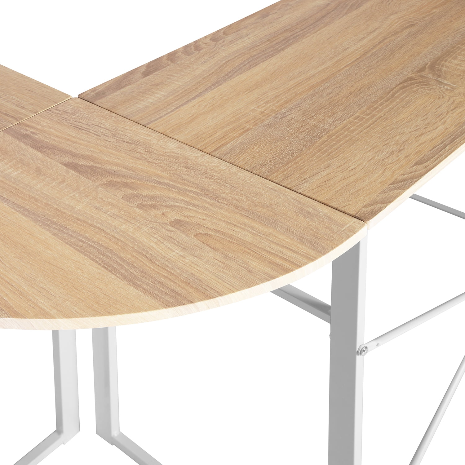 Kepooman L Shaped Desk, 48 Inch Writing Study Desk Office Desk, Large Computer Gaming Desk Workstation for Small Space, Wood Color Kepooman L Shaped Desk, 48 Inch Writing Study Desk Office Desk, Large Computer Gaming Desk Workstation for Small Space, Wood Color