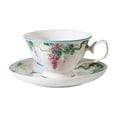 thumbnail image 1 of Taza de café, tazas para latte, diseño floral, fácil de limpiar, regalo de cumpleaños, adorno, taza y platillo de latte, tazas de té para el, 1 of 8