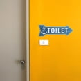 thumbnail image 2 of Arrow Shape Toilet Left 12x4" Wall or Door Sign | Bathroom & Restroom Signage, 2 of 7