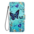thumbnail image 2 of Dteck Case For Samsung Galaxy A51 4G (6.5 inch), Diamond Bling Magnetic Patterned Strap Folio PU Leather Wallet Case Card Slots Pocket Flip Stand TPU Cover,Butterfly and Love (Diamond), 2 of 6