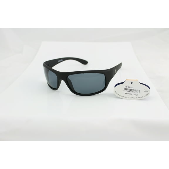 Bimini Bay Outfitters Sunglasses, Matte Black With Smokey Lens Performance, Adult, Unisex
