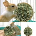 thumbnail image 3 of FLhrweasw Rejilla Acero Inoxidable Pet Hay Pesebre Food Ball Rabbit Grass Rack (Amarillo), 3 of 6