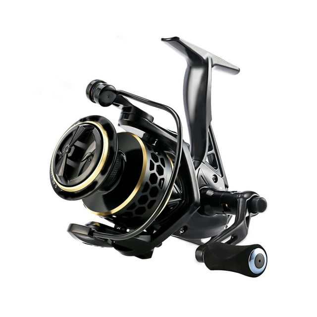 Moulinet à Lancer 13Kg 8+1BB Moulinet Baitcasting pour Carpe Léger Lisse 2000-6000 Bobine en Aluminium Roue à Lancer pour Pêche en Eau Douce, Cadre Squelette en Aluminium Rigide
