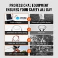thumbnail image 3 of VEVOR Zipline Kit for Kids and Adult, 120 ft Zip Line Kits Up to 500 lb, Backyard Outdoor Quick Setup Zipline, Playground Entertainment with Stainless Steel Zipline, Spring Brake, Safety Harness, Seat, 3 of 5