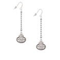 thumbnail image 2 of Delight Jewelry Silvertone Keep Calm The Pharmacist is Here - Silver-tone Long Sparkle Dangle French Earrings, 2 of 4