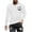 White, variant on Busydd Mens Sweatshirts Long Sleeve Crewneck Sweatshirt Fashion Casual Graphic Print Pullover Tops Loose Plain Oversized Sweatshirts Hoodies Plus Size Sweatshirt S-6XL