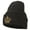 Dk Grey, variant on Glitter Crown Embroidered Knitted Long Beanie - Dk Grey OSFM