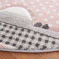thumbnail image 3 of SAFAVIEH Carousel Kids Gordan Elephant and Tweets Area Rug, Pink/Ivory, 3' x 3' Round, 3 of 10