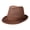 Brown, variant on Light Weight Classic Soft Cool Mesh Crushable Fedora hat for Men