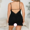 thumbnail image 5 of Gibobby Lencería sexy para mujer Lencería sexy babydoll para mujer, camisón halter, babydoll para mujer, lencería sexy para sexo(Negro, 3XG), 5 of 5