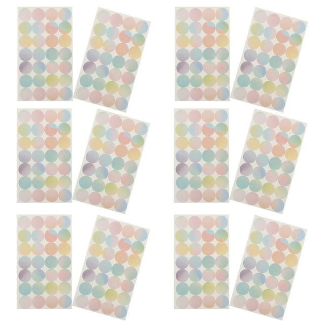 16 Sheets of Self-adhesive Reinforcement Stickers Hole Reinforcement Labels for Loose Leaf Paper
