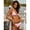 Baby Pink 2, variant on Summer Resort Vacation Beach Western Trim Detail Pink Floral Two Pieces Bikini Set With Swim Bag