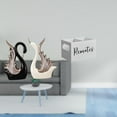 thumbnail image 2 of Elegante escultura de cisne de cerámica y organizador remoto para estantería, mesa, mesita de noche, oficina, aniversario, decoración, 2 of 8