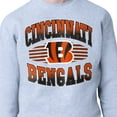 thumbnail image 3 of Men's Starter Heather Gray Cincinnati Bengals Team Grit Graphic Fleece Pullover Sweatshirt, 3 of 3