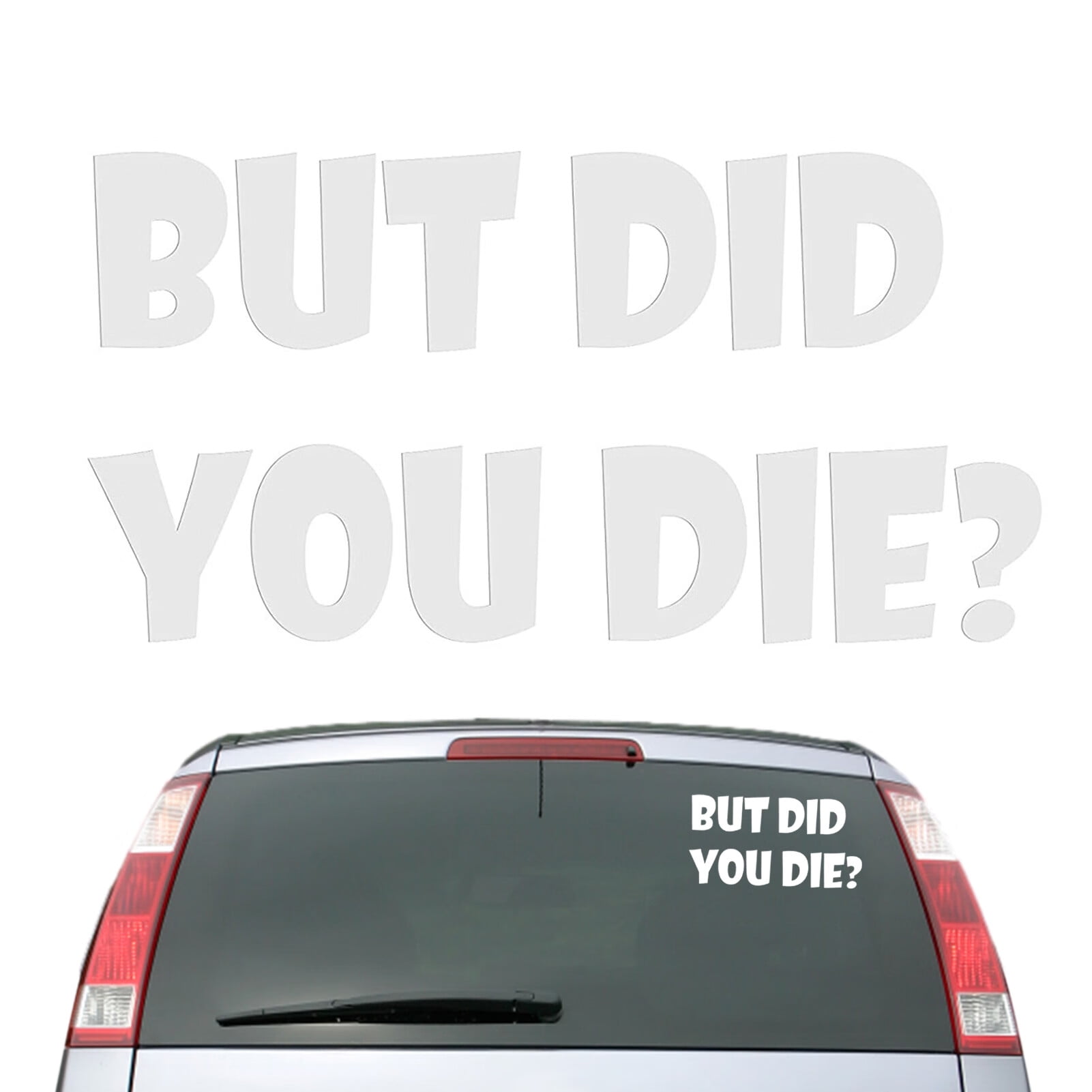 meester Componeren gemak But Did You Die Sticker | Funny Bumper Stickers | Humor Car Decals for Auto  Wall Car Window Glass Laptop Decoration - Walmart.com