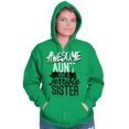 thumbnail image 5 of Best Awesome Crazy Sister Cute Funny Zip Hoodie Sweatshirt Women Brisco Brands 4X, 5 of 6