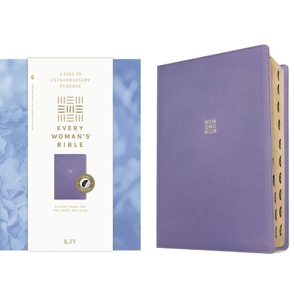 KJV Every Woman's Bible, Filament Enabled (Leatherlike, Periwinkle Purple, Indexed, Red Letter), (Hardcover)