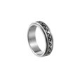 thumbnail image 1 of Anxiety Ring For Men Women Fidget Rings Stainless Steel Rotate Moon Star Roman Numerals Chain Rotating Ring 2022 waves 11, 1 of 6