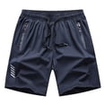 thumbnail image 3 of ibiyuan Men's Quick Dry Athletic Shorts Stretchy Workout Shorts Elastic Waist Mens Casual Shorts Drawstring Athletic Shorts for Men Gym Shorts Men Running Workout Gym Shorts with Pockets, 3 of 4