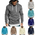 thumbnail image 2 of Fengactive Hoodies for Men Athletic Gym Sweatshirt Lightweight Pullover Hoodie Workout Hoodie Solid Color Sweatshirts, 2 of 6