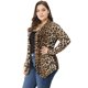 thumbnail image 4 of Cárdigan TalGrande Estampado De Leopardo Frente Abierto uxcell Beige XL, 4 of 6