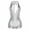 C-White103, variant on Rompers For Women PU Leather Deep V Neck Halter Stretchy Shiny Sexy Tight Onesie Sleeveless Low Cut Nightclub Wear Stylish One-Pieces