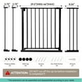 thumbnail image 5 of Baby Safety Gate, 29.5-46" Pet Gate for Stairs and Doorway,Pressure Mount Baby Gate for Ages 6 to 36 Months, Black, 5 of 10