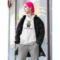 thumbnail image 2 of Funny And Happy Toy Bear Hoodie Women -Image by Shutterstock, Female 4X-Large, 2 of 4