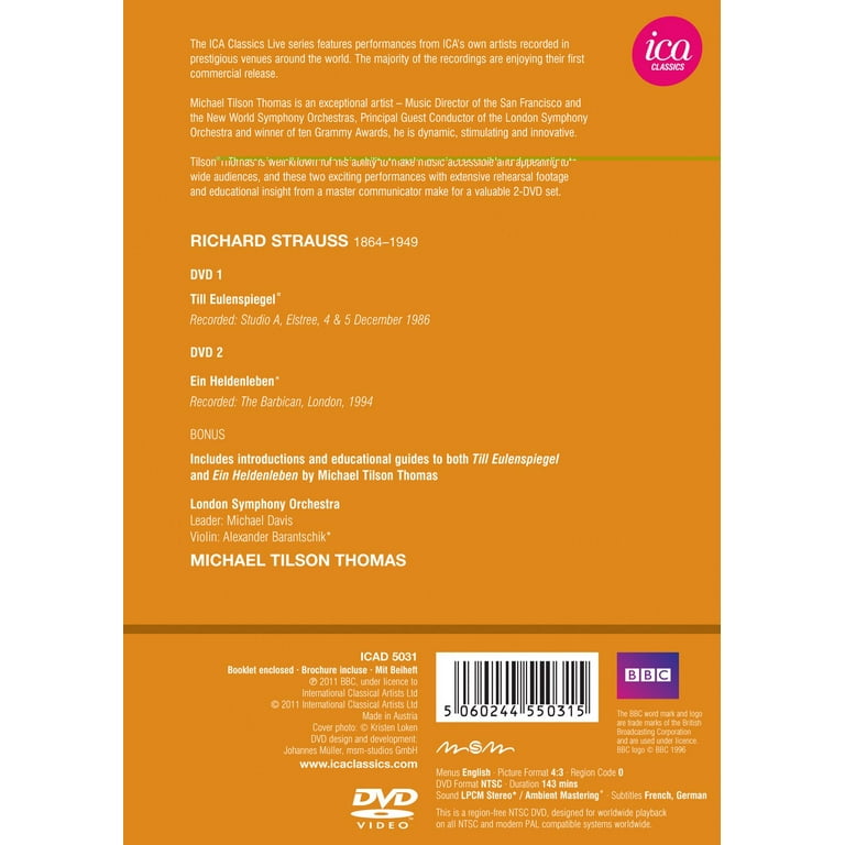 大特価 London Conducts Thomas Tilson Symphony Ica (DVD), Orch その他