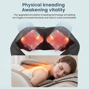 Naipo Shiatsu Back and Neck Massager with Heat Deep Kneading Massage, Best Gifts Mom Dad Women Men, Home, Office Car Use