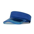 thumbnail image 2 of ASFGIMUJ Fashion Women Solid Color Sun Protection Topless Transparent Baseball Visor Cap, 2 of 2