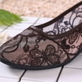 thumbnail image 4 of Willtoo Women's Ballet Flats Round Toe Slip on Lace ballerina Flat Comfortable Wedding Casual Dressy Floral Flats Shoes, 4 of 7