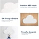 thumbnail image 3 of Gancho magnético adhesivo para pared blanco, paquete de 2, llavero de pared con potentes imanes en forma de nube, gancho para llaves de pared para el hogar, la oficina y la vida., 3 of 5
