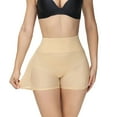 thumbnail image 2 of Defitshape Women's Shapewear Shorts Butt Lifter Padded Underwear Mesh High Waisted Tummy Control Body Shaper Panties Hip Dip Hip Enhancer Nude1 4-6, 2 of 5