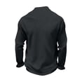 thumbnail image 7 of Polos Shirts for Men Solid Color Button Turndown Collar Pullover Top for Business Casual, 7 of 7
