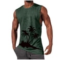 thumbnail image 1 of Hombres Casual Moda Impresión Suéter Cuello Redondo Deportes Tanque sin Mangas para Al Aire Libre Casual Diario, 1 of 5