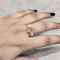 thumbnail image 6 of Natural Citrine Ring, Rough Citrine Gemstone Ring, November Birthstone, Wire Band, 925 Sterling Silver, Womens Ring, Christmas, Thanksgiving, Handmade, Statement Jewelry, Rough Gemstone Jewelry, 6 of 6