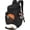 black, variant on Basketball Backpack Bag with Ball Compartment Ventilated Shoe Compartment for Men Youth Soccer Volleyball