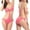 A_ Hot Pink, variant on New Summer Arrivals UTSJKR Women's One Piece Swimsuit Ruffle Trim Strappy Open Back High Cut Bathing Suit Fashion Push Up Tummy Control Swimwear Black M
