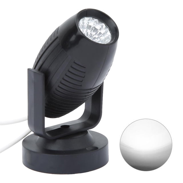 amdohai LED Stage Light Mini Line Beam AC85-265V Black White 1 Piece. A compact black LED stage light with a high-brightness LED, mounted on a swivel base for adjustable angles. Features a 360-degree illumination range and supports multiple light colors, including red, green, blue, white, warm white, purple, and RGB. Ideal for DJ performances, bars, clubs, and both indoor and outdoor use.