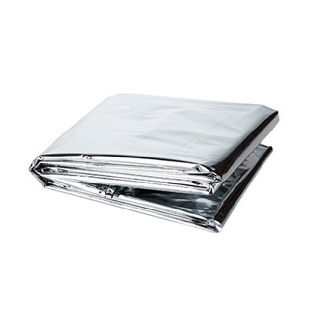 FLhrweasw Manta Térmica Emergencia Que Retiene El Calor Corporal para Exteriores (Dual Silver 160x210cm)
