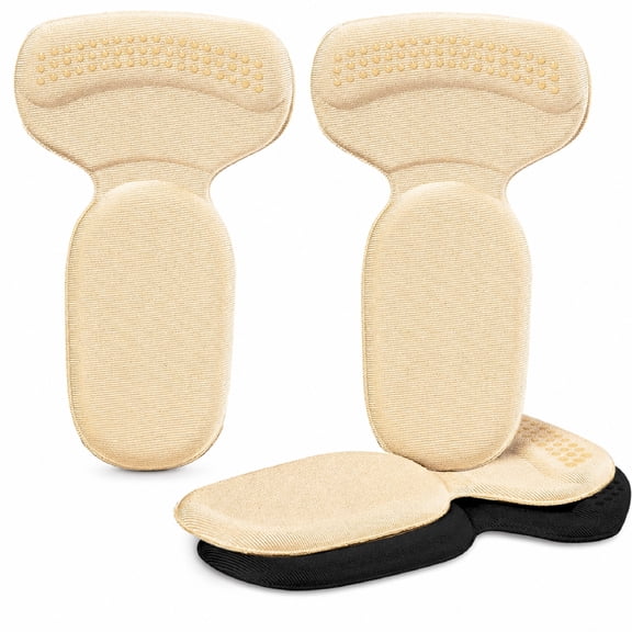Heel Pads 4 Pairs for Loose Shoes, Heel Grip Inserts Reduce Friction, Heel Pain Relief for Men Women