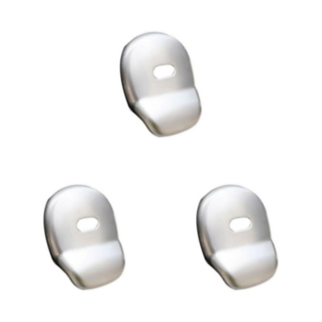 ZheElen ABS Materials Rear Door Handle Trim Exterior For Long-lasting Car Outer Tailgate Handle Covers Silver 3Set