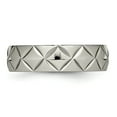thumbnail image 3 of Chisel Titanium Polished bright Cut Ring Size 6.5  Men, 3 of 5