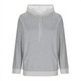 thumbnail image 5 of Wensltd Color Block Hoodie for Women Sweatshirts with Pocket Casual Long Sleeve for Women, 5 of 6