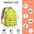 thumbnail image 6 of Dinosaur Print Backpack for Students - Large Capacity Waterproof Bag, Laptop Compartment, Multiple Pockets, 6 of 6