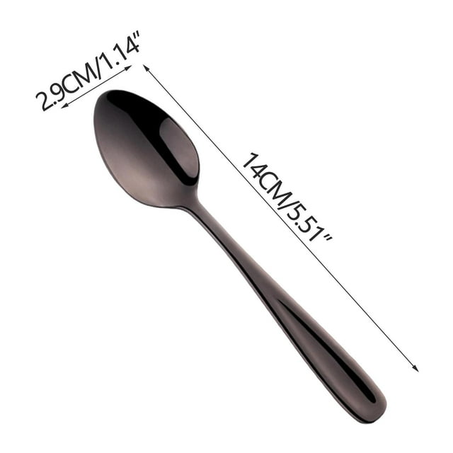 Lksixu Mini Stainless Steel Colored Spoons Cute Small Teaspoons And Stirring Spoons And Dessert Spoons For Kids Kitchen Gadgets
