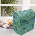 thumbnail image 3 of Teal Stand Mixer Cover, 3D Cube Pattern Abstract Squares Vibrant Colored Geometric Shapes Design Modern, Kitchen Appliance Organizer Bag Cover with Pockets, 5 Quarts, Sea Green Blue, by Ambesonne, 3 of 4